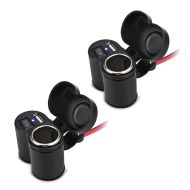 2x Bordsteckdose Motorrad Tourtecs ZA2 mit Zigarettenanzünder und USB-Port Spar-Set