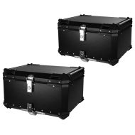 2x Motorrad Alu Top Case Bagtecs XB100 Aluminium Universal 100 Liter schwarz Spar-Set