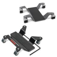 Set: Rangierhilfe für Hauptständer Easy Mover II bis 400kg in grau + Rangierhilfe für Hauptständer Easy Mover I bis 300kg in schwarz