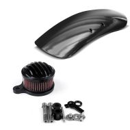 Set: Luftfilter Stripe für Harley Sportster Forty-Eight 48 10-16 + Metall Front Fender Kurz für Harley Sportster Forty Eight 48 /Special_1
