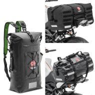 Set: Sacoche de selle Moto arrière Set SX70 + XB50 Drybag Etanche 120L + Sac à dos moto sacoche arrière rouleau Imperméable Drybag WPX