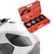 Set: Syncronisateur de carburateur et Système d'injection + Moto Protège réservoir lateraux Grip Pad M Protection en noir