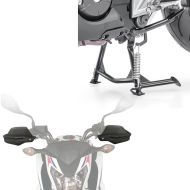 Set: Béquille centrale Honda NC 700 S 12-13 NC 750 S 15-20 ConStands en noir + Protège-mains compatible avec Honda NC 700 S / X 12-13 Protège guidon Motoguard L