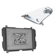 Set: Adapterplatte für ConStands Power Kawasaki Z 900 17-24 + Kühlerabdeckung passend für Kawasaki Z 900 17-24 Kühlergrill Zaddox KG1