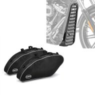 Set: Koffer Innentaschen passend für Harley Davidson Sport Glide 18-24 Crafride Koffertaschen + Bugspoiler passend für Harley Davidson Softail 18-24 Kühlerabdeckung Craftride CV6