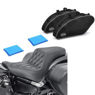 Set: Sacs intérieurs compatible avec Harley Davidson Sport Glide 18-24 sacoches rigides Craftride + Selle Biplace Gel compatible avec Harley Davidson Sport Glide 18-24 Craftride SP8B