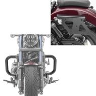 Set: Pare cylindre compatible avec Honda Rebel 1100 CMX 21-24 Craftride PM3 avec Écarteur support sacoches cavalières gauche QL
