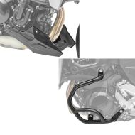 Set: Pare carter compatible avec BMW F 900 R / XR 20-24 Motoguard garde moteur BG2 avec Sabot moteur / Pare moteur BS1 look carbone