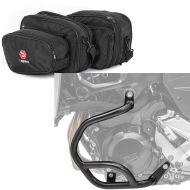 Set: Sacs interieurs de valises laterales Bagtecs avec Pare carter compatible avec BMW F 900 R / XR 20-24 garde moteur BG2