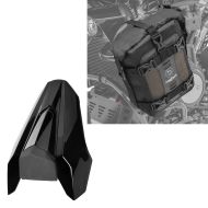 Set: Capot de selle passager compatible avec Honda CB 650 R 19-20 noir avec 2x Sacoche de protection S3 pour moto étanche 6L