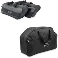 Set: Seitenkoffer Innentasche passend für Harley Davidson Touring 94-24 Craftride + Innentasche Topcase Craftride MT5 passend für Harley Davidson King Tour Pak 93-24