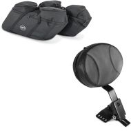 Set: Sacs d'interieur de sacoches rigides compatible avec Harley Davidson Touring 97-24 Craftride SP4 + Dosseret Round compatible avec Harley Davidson Touring 97-24 Craftride