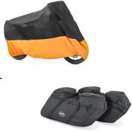 Set: Housse de Moto XXXL + Sacs d'interieur compatible avec chopper / custombikes Touring 94-24 SP4