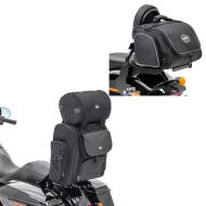 Set: Sissy Bar Sacoche arrière avec Sac Rouleau + Sissy Bar Sacoche arrière TM2 14 Litres en