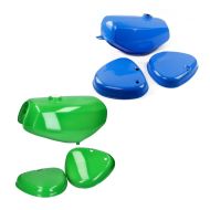Set: Tank / Benzintank passend für Simson S51 / S70 + Seitendeckel grün- blau