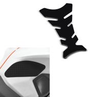 Set: Tankpad Fishbone Tankschutz Aufkleber + Seiten-Tankpad Grip Pad M Kniepad