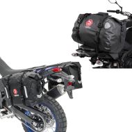 Set: Hecktasche 40l + Satteltaschen WP8 2x30L Rollverschluss Seitentasche