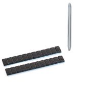 Set: Masses d'équilibrage 2 pièces 12x5g + Démonte-pneus MO1 embout biseau