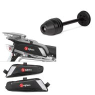 Set: Tampon de protection essieu arrière TW1 compatible avec BMW R 1250 GS / R 1200 GS LC + Sac à outils