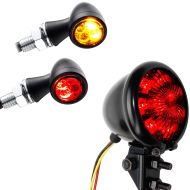 Set: Clignotant LED TX1 teinté avec feu stop et feu arrière + Feu arriere LED + feux stop continus TX42 rouge