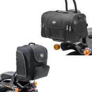 Set: Hecktasche RB1 Gepäckrolle 24-30Ltr + Sissybar Tasche TM4 Hecktasche 39-49 Liter