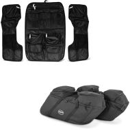 Set: Organisateur de couvercle de sacoche et de TP + Sacs d'interieur compatible avec Harley Davidson Touring 94-22 SP4
