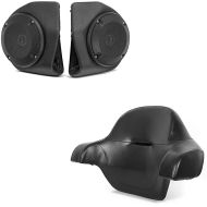 Set: Lautsprecher-Kit + Rückenpolster TP passend für Harley Davidson King Tour Pak 14-24