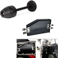 Set: Tampon de protection essieu arrière TW1 compatible avec BMW R 1250 GS / R 1200 GS LC + Boîte à outils gauche 4,2L