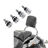 Set: Sissy Bar detachable + Kit de fixation compatible avec Harley Davidson Sport Glide 18-24 R1 chrome