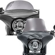 Set: Pare-brise compatible avec Harley Davidson Sport Glide 18-21 M fumé clair + Pare-brise L fumé clair
