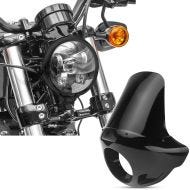 Set: Phare LED 5,75"+ Carenage de phare pour motos custom pare-brise VD8