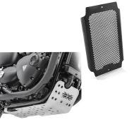 Set: Motorschutz + Kühlerabdeckung passend für Triumph Bonneville T120 16-24 KG1