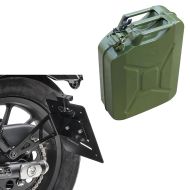 Set: Seitlicher Kennzeichenhalter passend für Chopper Cruiser Retro LH5 Craftride mit Benzinkanister Metall 20L JC3 Grün