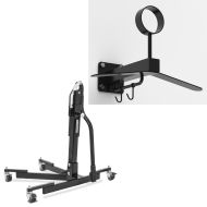 Set: Zentralständer ohne Adapterplatte sw Power-Evo ConStands mit Motorrad Garderobe WH1 sw