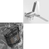 Set: Motorrad Garderobe XGP WH2 silber XGP mit 2x Sturzbügeltasche S3 passend für Motorrad Schutzbügel wasserdicht 6L