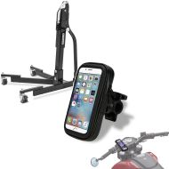 Set: Lève moto centrale Power Evo noir sans plaque de base ConStands avec Support smartphone SH10 6,3" pour guidon