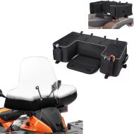 Set: Quad ATV Hecktasche QB5 Gepäcktasche Topcase sw Bagtecs mit Windschild univ. passend für Quad ATV Windschutzscheibe XLM