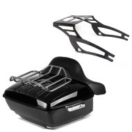 Topcase King OLR avec grille à bagages + porte-bagages amovible compatible avec Indian Chieftain 15-22