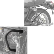 Pare carters compatible avec Triumph Bonneville T100 17-24 CB2 + support sacoche