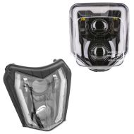 Phare à LED compatible avec KTM 690 SMC R / Enduro / R 19-24 SW2 + Phare à LED