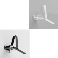2x Wandhalterung Helmhalter weiß / schwarz