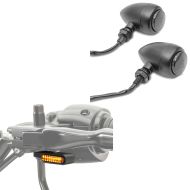 LED Lauflicht Lenkerblinker getönt + LED Blinker passend für BMW R 65 / R 45 BL15 getönt