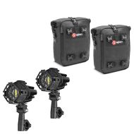 LED Nebelscheinwerfer + Sturzbugeltasche Paar 2x10L