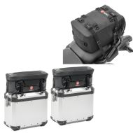 Set 2x Zusatztasche Alukoffer + Hecktasche 20 Liter