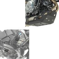 Protection crash bar + jeu de crash bar L compatible avec BMW F 850 GS / F 750 GS 18-20 Motoguard