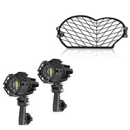 Antibrouillards LED + grille de phare compatible avec BMW R 1200 GS 04-12 SG2