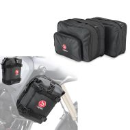 Sturzbügeltasche Paar 6Ltr + Vario Koffer Innentaschen passend für BMW R 1250 GS / Adventure 19-24