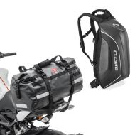 Sacoche de selle volume 50l + sac bandoulière coque rigide