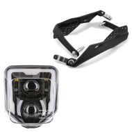 Protège-mains + phare LED compatible avec Husqvarna 701 Supermoto 15-24