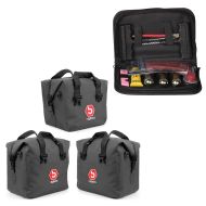 Kit de réparation de pneus 19 pièces + sacs intérieurs pour valises en aluminium + top case compatible avec BMW R 1200 GS/ Adventure 04-18